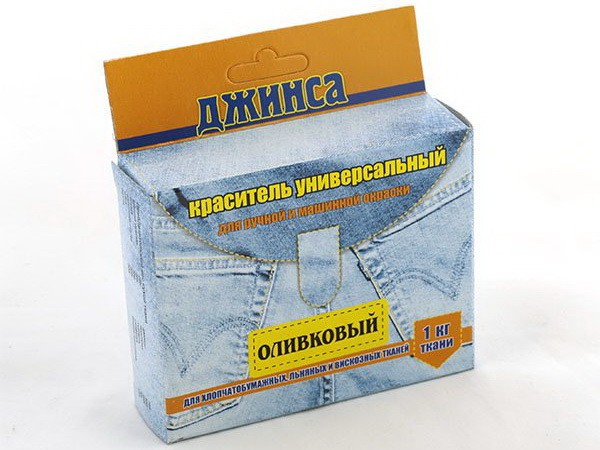 Краситель для ткани ДЖИНСА NEW цв. оливковый уп. 20г фото 1 — волшебные-ручки.рф