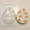 Пластиковая форма для мыла Яйцо плоское Мелкие цветочки арт 1111