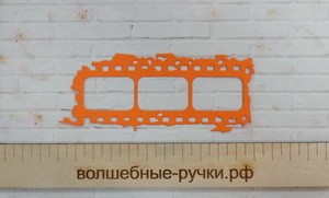Вырубка Фотопленка старая оранжевый фото 1 — волшебные-ручки.рф
