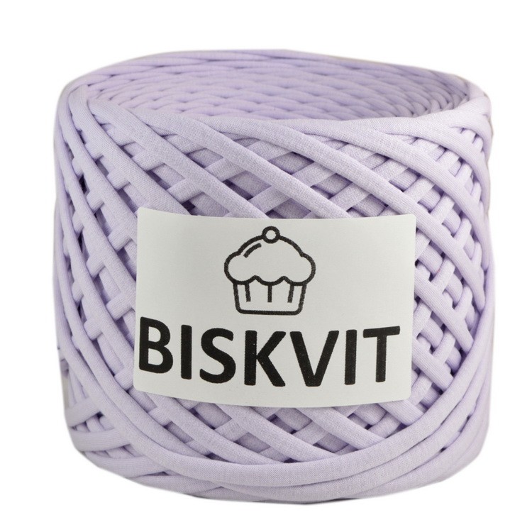 Трикотажная пряжа 100±10 м 7±1 мм Biskvit Сирень фото 1 — волшебные-ручки.рф