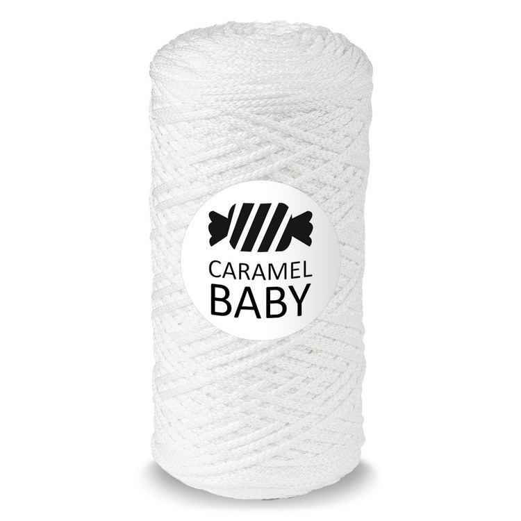 Шнур для вязания Caramel BABY Кокос 200±5 м 2 мм фото 1 — волшебные-ручки.рф