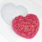 Пластиковая форма для мыла Сердце из роз арт 0751