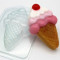 Пластиковая форма для мыла Мороженое - Рожок с ягодкой
