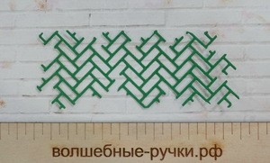 Вырубка Шеврон фоновая зеленый фото 1 — волшебные-ручки.рф