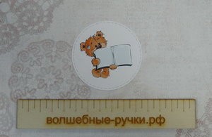 Вырубка Мишка школьный с книгой фото 1 — волшебные-ручки.рф