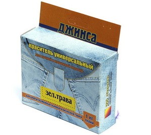 Краситель для ткани ДЖИНСА NEW цв. зеленая трава уп. 20г фото 1 — волшебные-ручки.рф