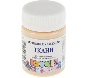 Краска для ткани акрил 50мл банка ЗХК "Декола" Телесная 4128235 3245760 фото 1 — волшебные-ручки.рф