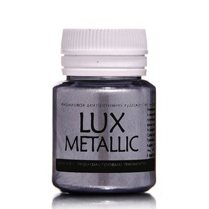 Акриловая краска LUXART Metallic арт.LX.M12V20 Серебро 20мл фото 1 — волшебные-ручки.рф
