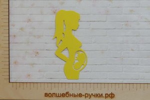 Вырубка Беременная девушка золотой фото 1 — волшебные-ручки.рф
