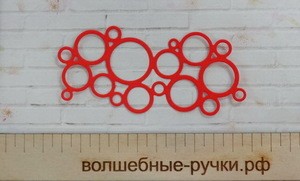 Вырубка Пузыри фоновая красный фото 1 — волшебные-ручки.рф