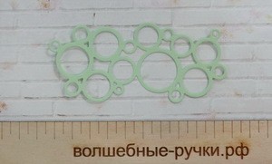 Вырубка Пузыри фоновая светло-зеленый фото 1 — волшебные-ручки.рф
