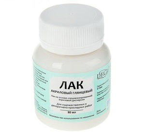 Лак акриловый водная основа глянцевый 80мл Экспоприбор DecArt 2919962 фото 1 — волшебные-ручки.рф