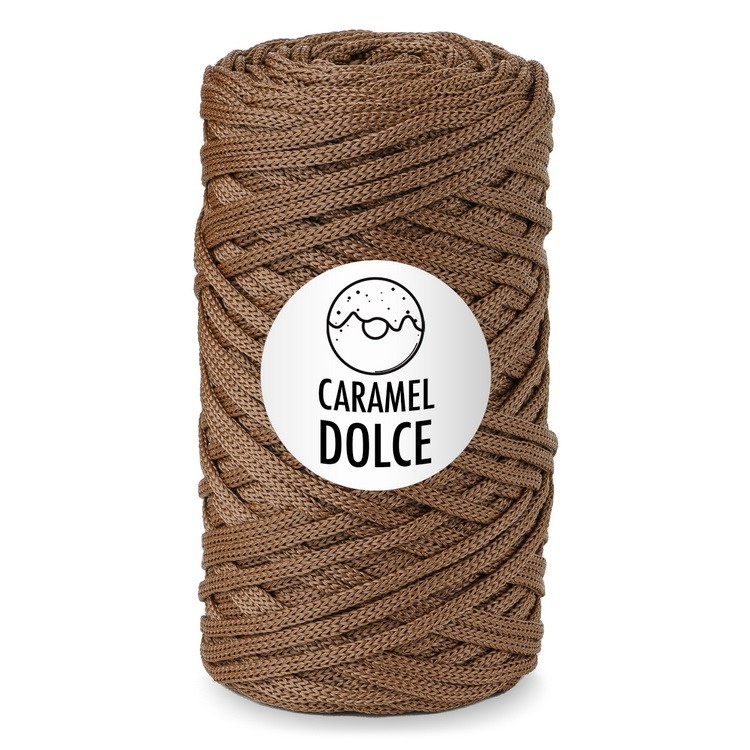 Шнур для вязания Caramel DOLCE Брауни 100±5 м 4мм фото 1 — волшебные-ручки.рф