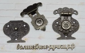 Замок 50х40мм (ШЗМ26), бронза фото 1 — волшебные-ручки.рф