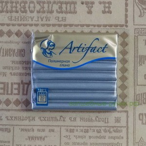 697 Полимерная глина "Артефакт" брус 56 гр. металлик Алюминий фото 1 — волшебные-ручки.рф