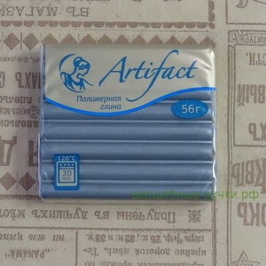 694 Полимерная глина "Артефакт" брус 56 гр. металлик Сталь фото 1 — волшебные-ручки.рф