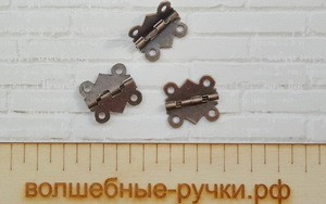 Петля 18х20мм (ШПМ 1), бронза фото 1 — волшебные-ручки.рф