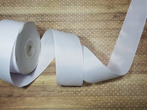 Лента репсовая 4 см "1 сорт" (белый №01), 1 м фото 1 — волшебные-ручки.рф