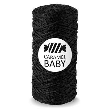 Шнур для вязания Caramel BABY Блэк 200±5 м 2 мм — волшебные-ручки.рф