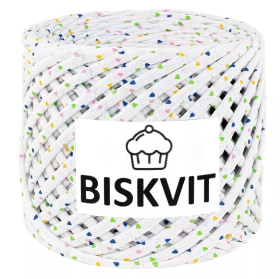 Трикотажная пряжа 100±10 м 7±1 мм Biskvit Маршмэллоу (лимитированная коллекция) фото 1 — волшебные-ручки.рф