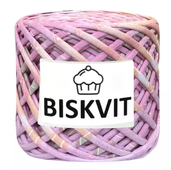 Трикотажная пряжа 100±10 м 7±1 мм Biskvit Пион фото 1 — волшебные-ручки.рф