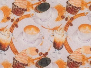 Ткани для пэчворка &quot;Кофе-тайм&quot; 48см*50см 120г/кв.м №7   3578896 — волшебные-ручки.рф