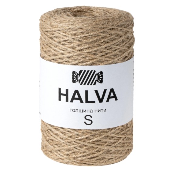 Джутовая пряжа для вязания Halva толщина нити S фото 1 — волшебные-ручки.рф