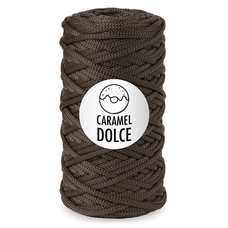 Шнур для вязания Caramel DOLCE Шоколад 100±5 м 4мм фото 1 — волшебные-ручки.рф
